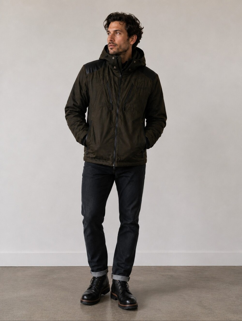 Beretta Olive Green Hooded Jacket